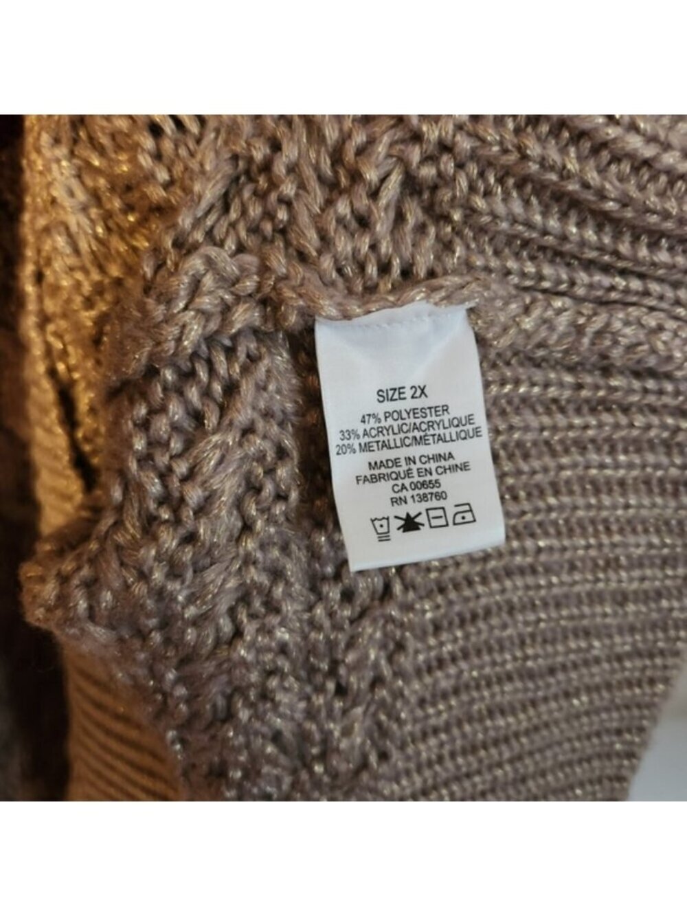 Addition Elle Cable Knit Chunky Turtleneck Sweater Cold Shoulder Tunic winter - Picture 10 of 14